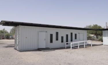 The City of Tucson opened its two newest cooling centers: two repurposed shipping containers that once sat along at Arizona-Mexico border.