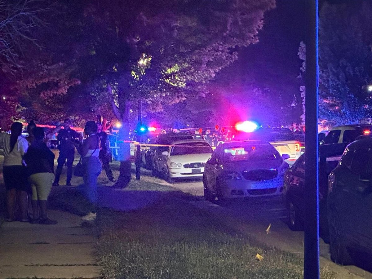 <i>Drew Frey/WFFT via CNN Newsource</i><br/>Fort Wayne Police say an officer shot someone during a traffic stop at Hurd and John streets Saturday night.