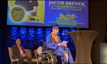 A Texas teen who was struck by lightning on Siesta Key Beach nearly four years ago has graduated from high school.