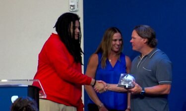 The Indianapolis Colts honored foster care high school grads.