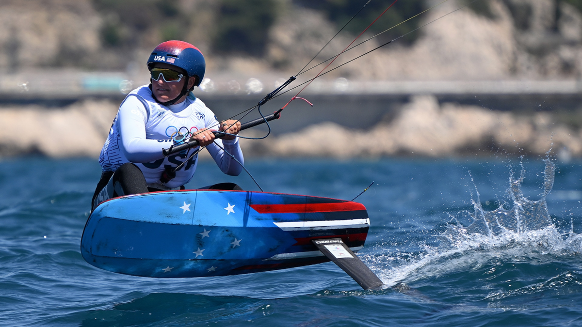 Daniela Moroz of the United States practices during a training session ahead of the Paris Olympic Games.