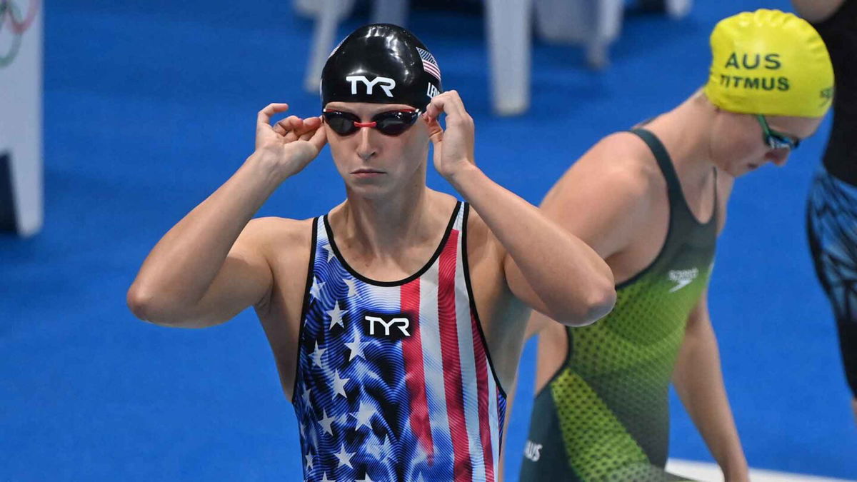 Katie Ledecky and Ariarne Titmus