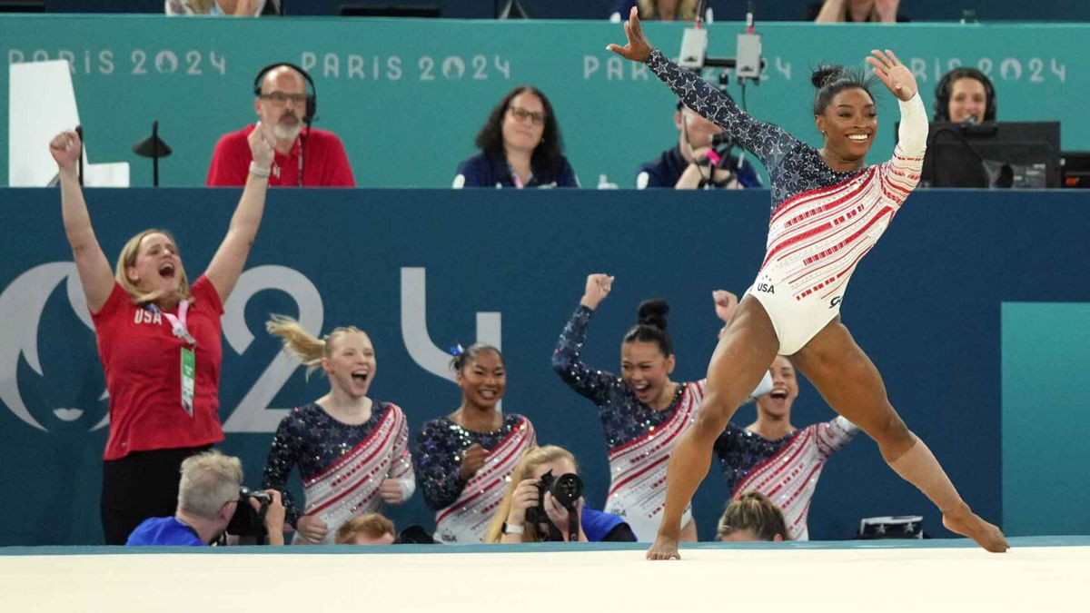 Simone Biles at Paris Olympics