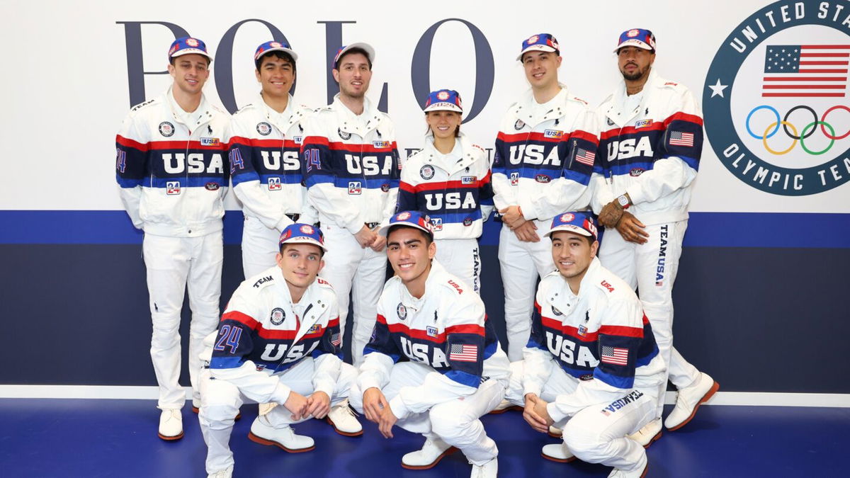 Team USA foil and sabre fencers pose for a photo