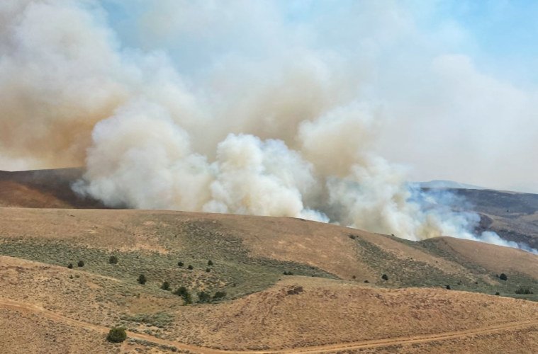 Cow Valley Fire grows Saturday in Malheur County.