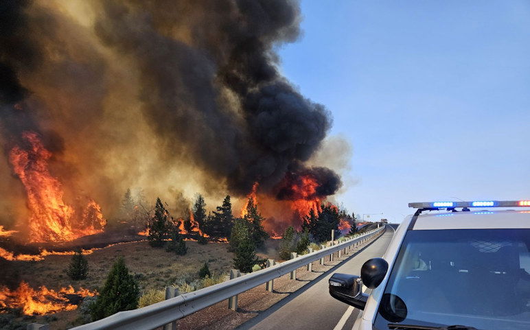 Juniper Fire Highway 97 Jefferson County SO 7-10-1