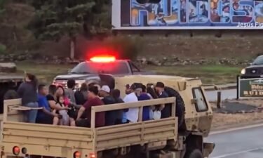 The New Mexico Army National Guard has rescued several people who were stranded as flooding hit Ruidoso.