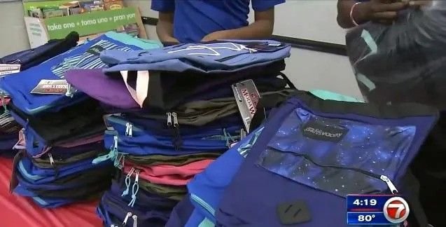 <i>WSVN via CNN Newsource</i><br/>San Francisco 49er Jon Feliciano is hosting a school supplies drive for students in his Florida hometown.
