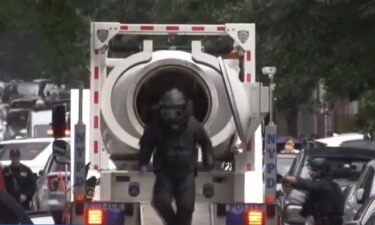 A potential explosive device was found outside a New York City police station house on July 24.