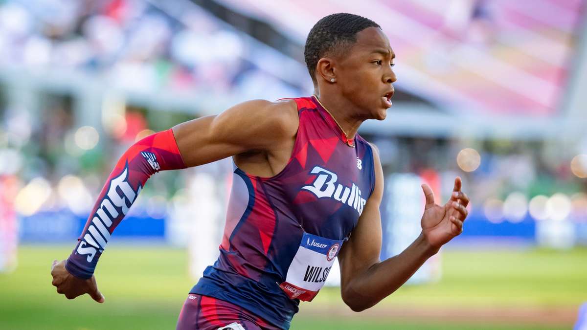 Quincy Wilson competes in the finals of the men’s 400m during day four of the U.S. Olympic Track and Field Trials Monday