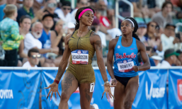 Sha'Carri Richardson wins the first round of the women’s 100m during day one of the U.S. Olympic Track and Field Trials on Friday