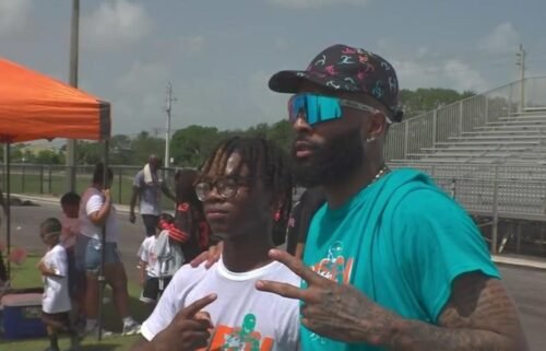 Odell Beckham Jr. hosts first youth football camp as Miami Dolphins' newest wide receiver.