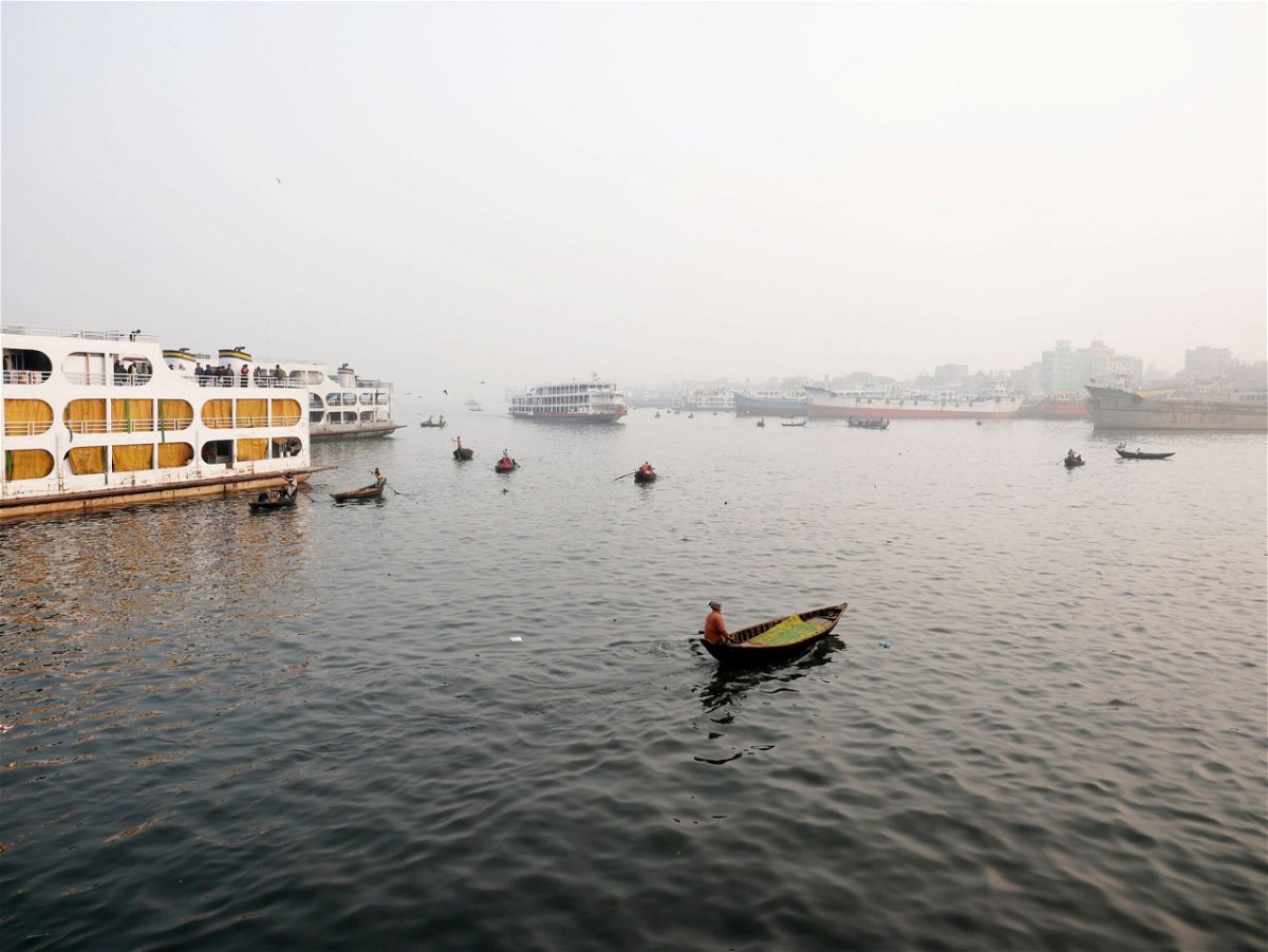 <i>Jana Cavojska/SOPA Images/LightRocket/Getty Images via CNN Newsource</i><br/>Boats are a way of life on the Ganges River in Dhaka
