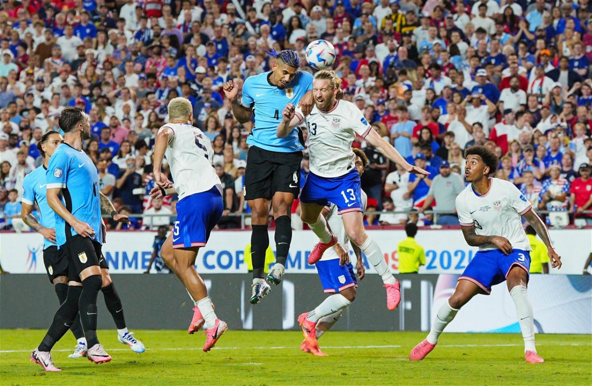 <i>Jay Biggerstaff/USA TODAY Sports/Reuters via CNN Newsource</i><br/>Uruguay looked the better side throughout its match against the US.