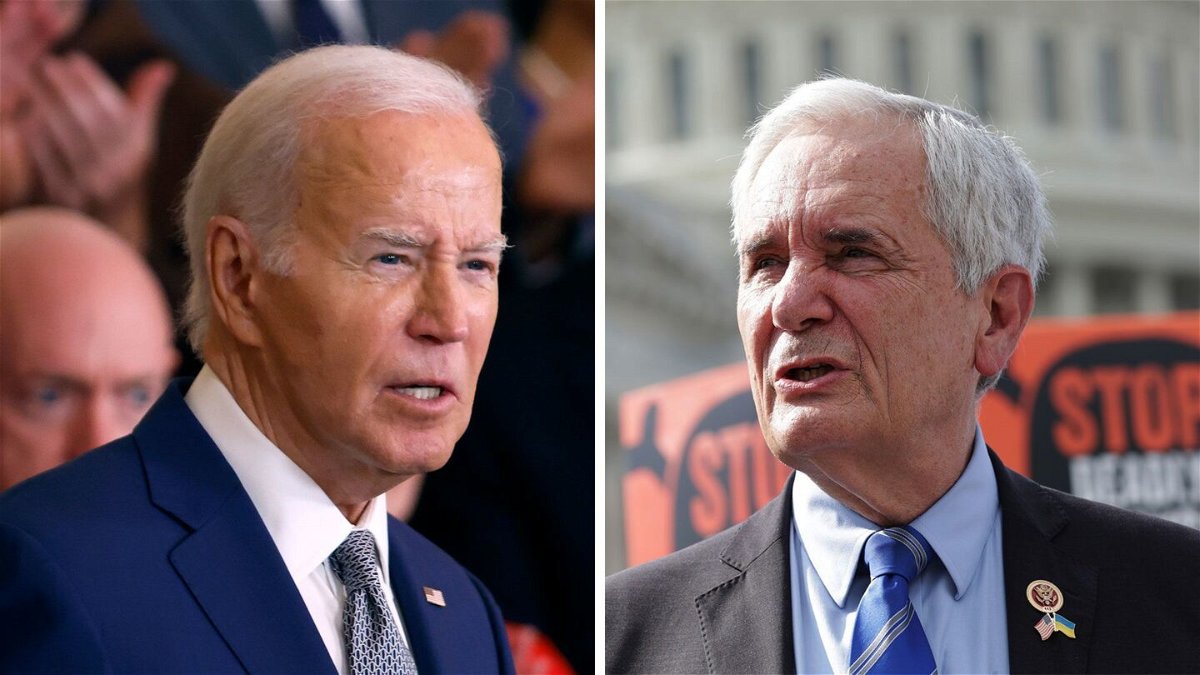 <i>Alex Wong/Getty Images via CNN Newsource</i><br/>Democratic Rep. Lloyd Doggett on July 2 became the first sitting Democratic lawmaker to call on President Joe Biden to withdraw from the presidential race.