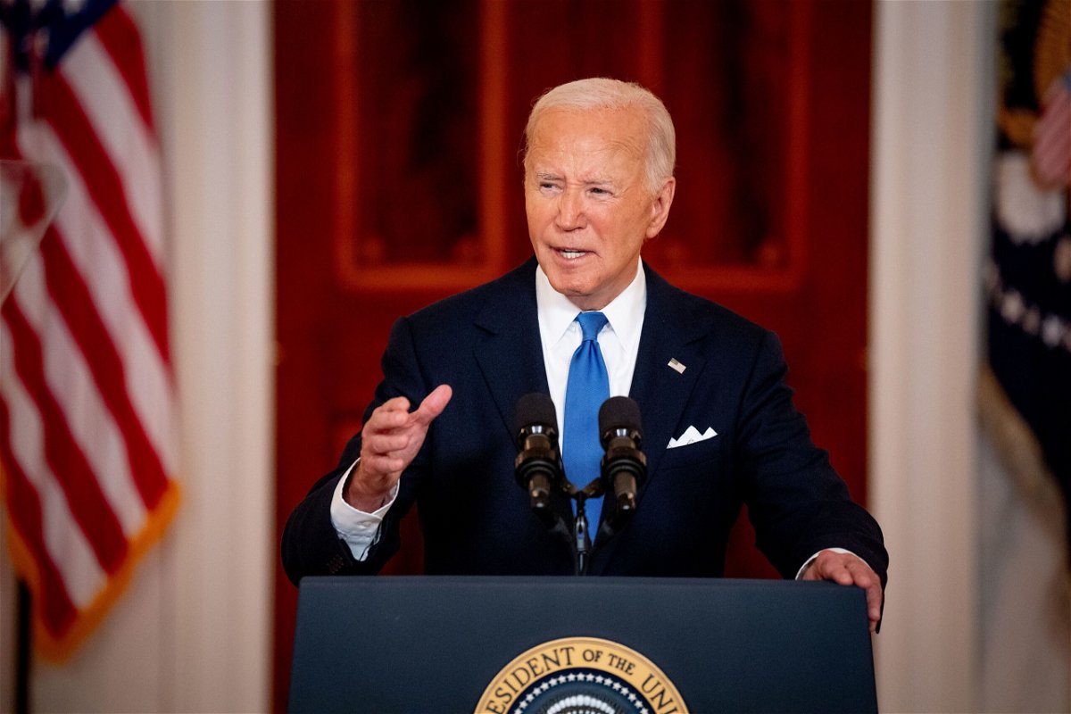 <i>Andrew Harnik/Getty Images via CNN Newsource</i><br/>The Biden campaign is releasing a new television ad in battleground states seizing on the Supreme Court’s ruling on presidential immunity