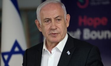 Israeli Prime Minister Benjamin Netanyahu speaks during a press conference at the Sheba Tel-HaShomer Medical Centre on June 8