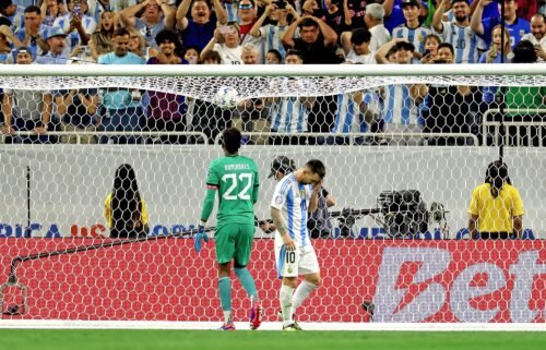 Lionel Messi missed his penalty in the shootout.