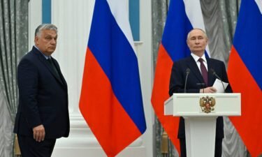 Russia's President Vladimir Putin and Hungary's Prime Minister Viktor Orban met in Moscow on June 28.