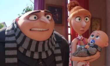 Gru (voiced by Steve Carell) and Lucy (Kristen Wiig) star in "Despicable Me 4."