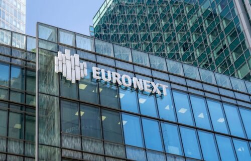 The Euronext building in Paris
