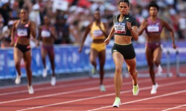 Sydney McLaughlin-Levrone broke her own world record at the US Olympic Trials.