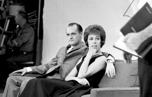 Carol Burnett and Bob Newhart on "The Entertainers" in Los Angeles