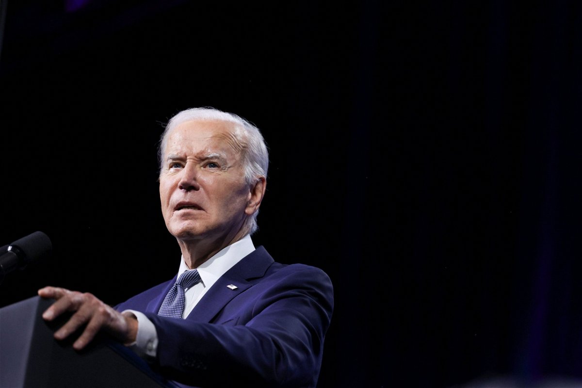 <i>Tom Brenner/Reuters via CNN Newsource</i><br/>President Joe Biden is dropping out of the 2024 presidential race. He is shown here speaking at the 115th NAACP National Convention in Las Vegas
