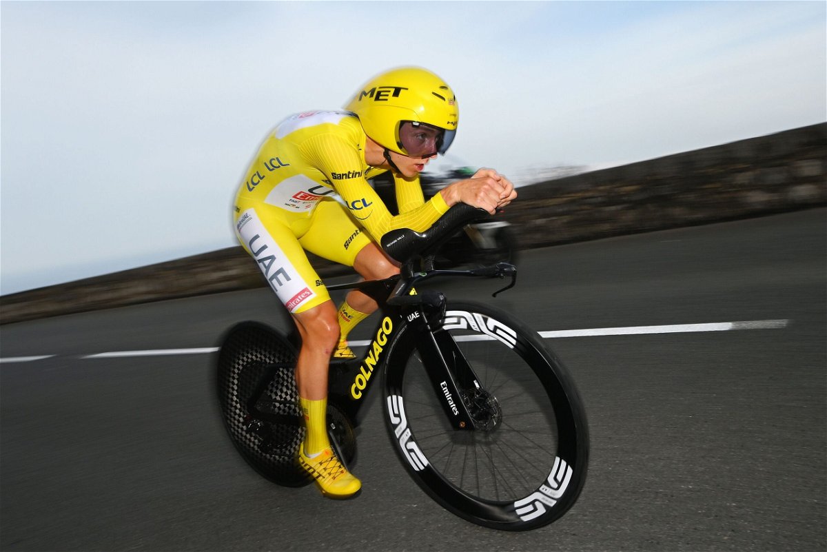<i>Dario Belingheri/Velo/Getty Images via CNN Newsource</i><br/>Tadej Pogačar won his third Tour de France overall victory.