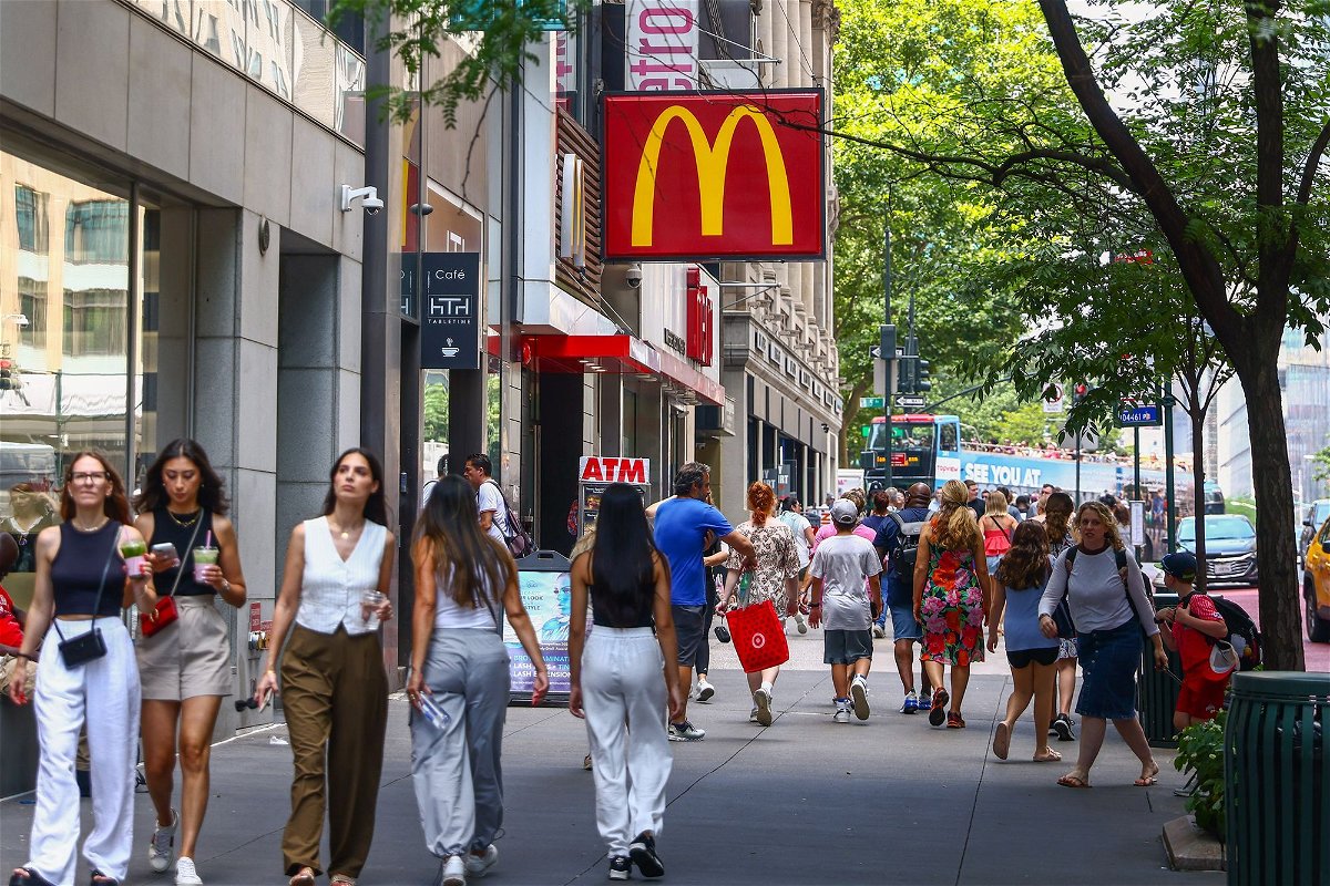 <i>Beata Zawrzel/NurPhoto/Getty Images via CNN Newsource</i><br/>McDonald's said that 93% of US locations will keep the $5 deal on menus for another month.