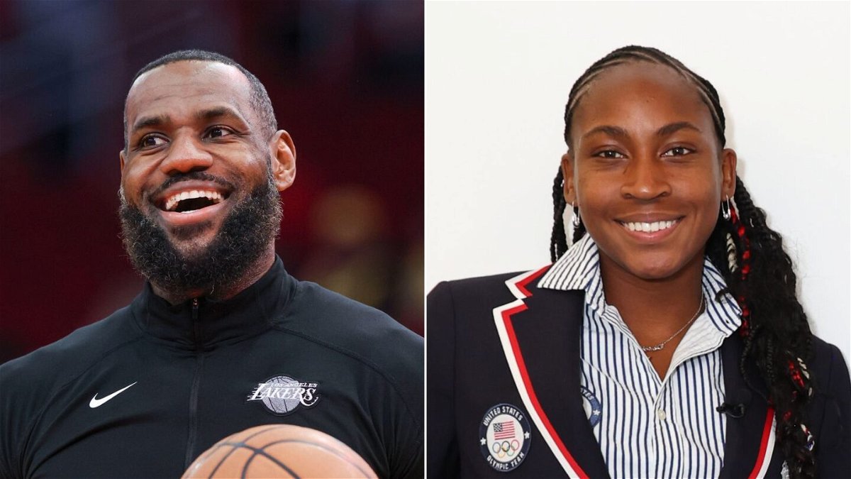 <i>Troy Taormina-USA Today Sports/Reuters/Joe Scarnici/Getty Images via CNN Newsource</i><br/>: Coco Gauff to join LeBron James as Team USA flag bearer for Olympic Opening Ceremony