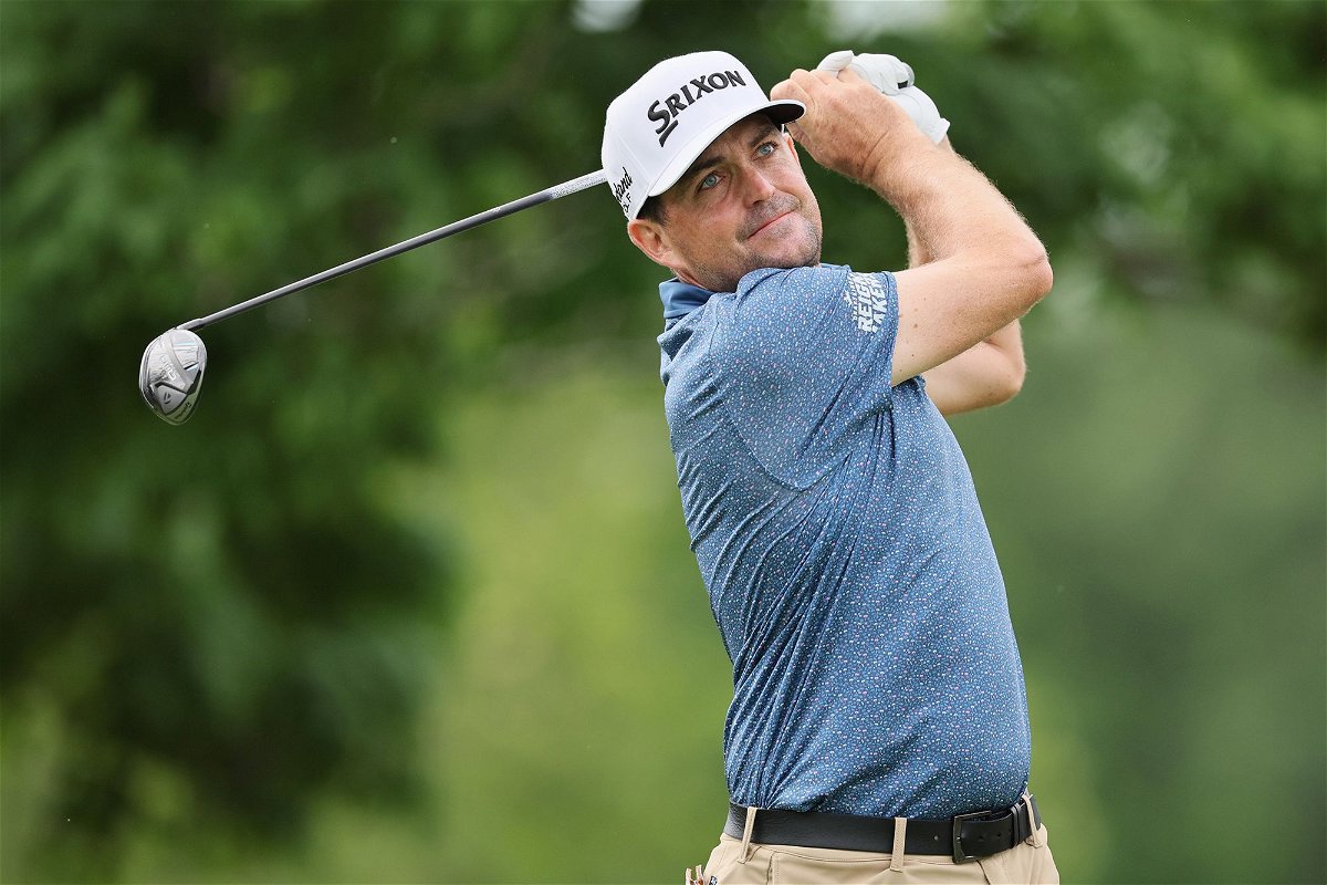 <i>Andy Lyons/Getty Images via CNN Newsource</i><br/>Keegan Bradley in action during the Memorial Tournament at Muirfield Village Golf Club in Dublin