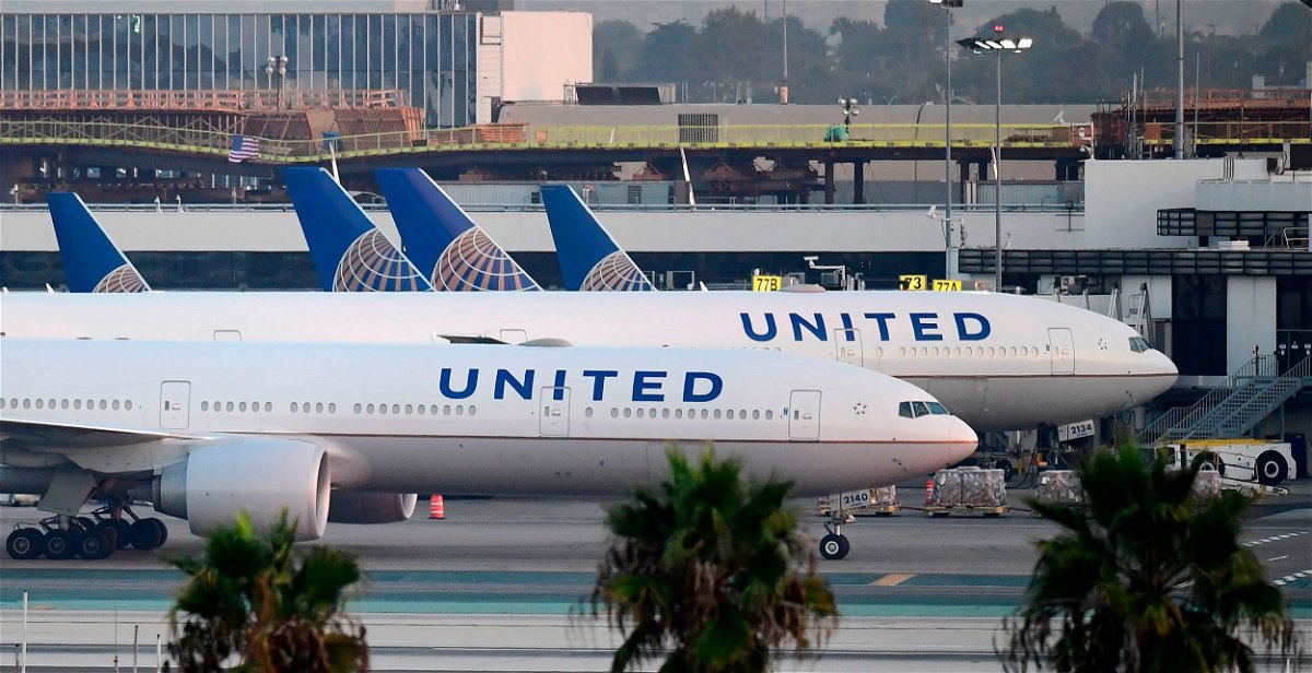 <i>Frederic J. Brown/AFP/Getty Images via CNN Newsource</i><br/>United Airlines plane loses wheel on takeoff in Los Angeles