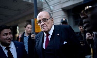 Former New York Mayor Rudy Giuliani departs the US District Courthouse after he was ordered to pay $148 million in his defamation case in Washington