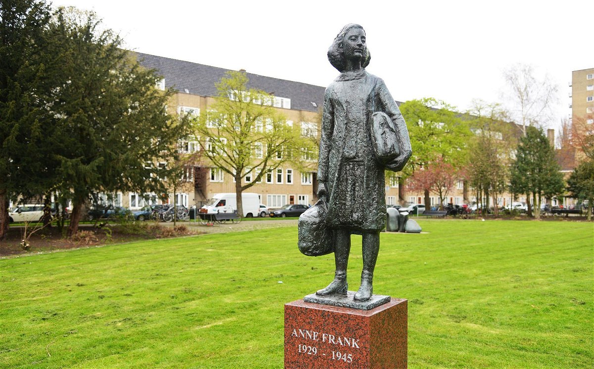 <i>Klaus Rose/ullstein bild/Getty Images via CNN Newsource</i><br/>A statue of Anne Frank in Amsterdam