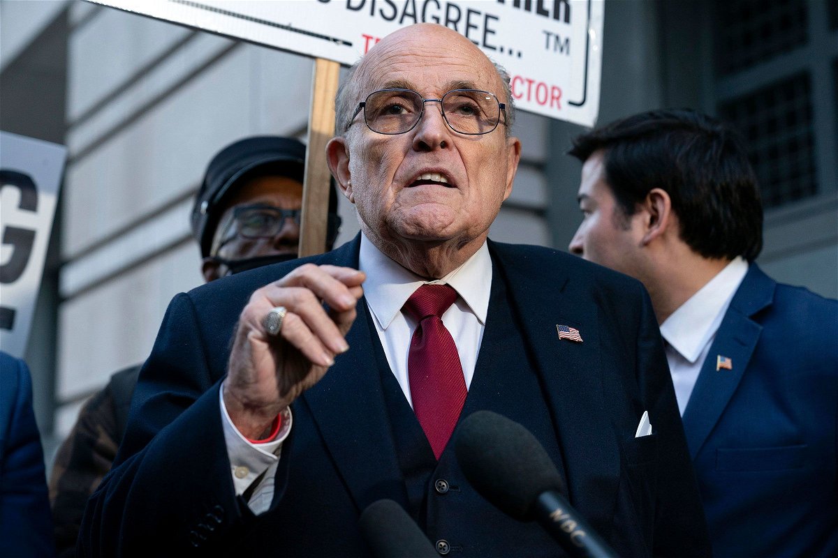 <i>Jose Luis Magana/AP/File via CNN Newsource</i><br/>Rudy Giuliani seen here in Washington on December 15