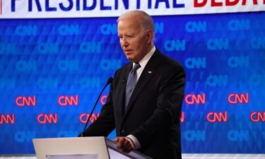 President Joe Biden during the CNN Presidential Debate on June 27