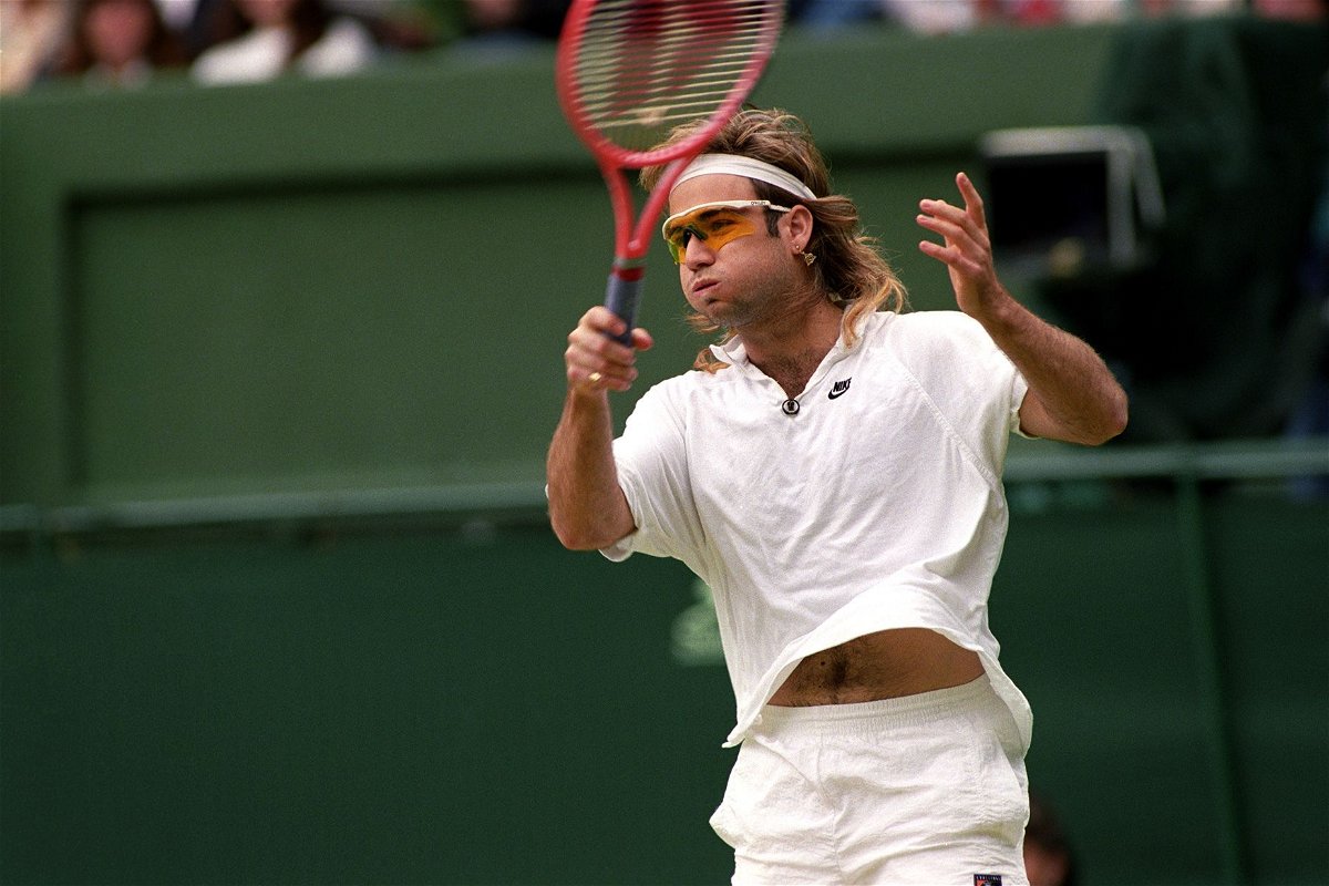 <i>Rebecca Naden/PA Images/Getty Images via CNN Newsource</i><br/>Andre Agassi boycotted Wimbledon from 1988-1990 for its restrictive all-white rule