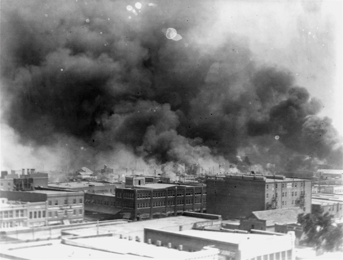 <i>Alvin C. Krupnick Co./Library of Congress/AP via CNN Newsource</i><br/>A victim of the 1921 Tulsa Race Massacre whose remains were found during an archaeological dig at Oaklawn Cemetery has been identified through DNA genealogy