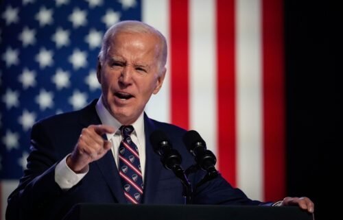 President Joe Biden speaks during a campaign event at Montgomery County Community College January 5