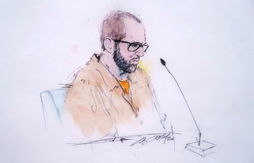 This artist sketch depicts defendant Alexander Smirnov in federal court in Los Angeles