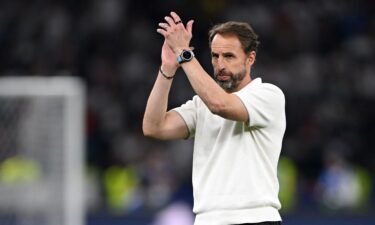 Gareth Southgate applauds the fans after England's defeat to Spain in the Euro 2024 final.
