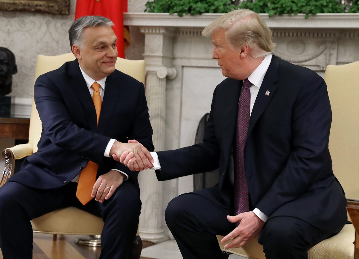 <i>Mark Wilson/Getty Images via CNN Newsource</i><br/>Orban visited the White House during Trump's presidency in 2019