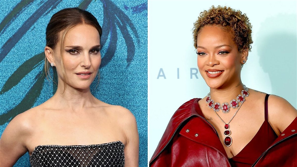 <i>Jamie McCarthy/Getty Images; Leon Bennett/Getty Images via CNN Newsource</i><br/>Natalie Portman discussed her encounter with Rihanna on “The Tonight Show Starring Jimmy Fallon