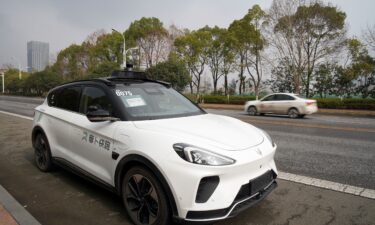 Baidu's driverless robotaxi service Apollo Go on the road in Wuhan