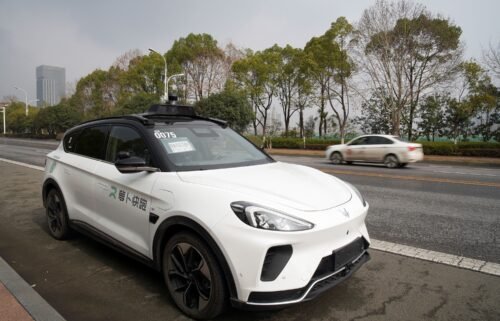 Baidu's driverless robotaxi service Apollo Go on the road in Wuhan