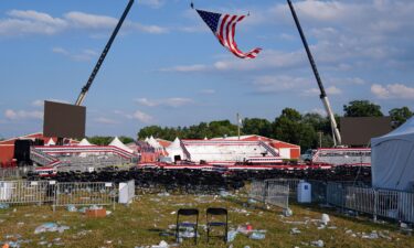 The site of Saturday's Trump campaign rally in Butler