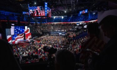 The colors are presented at the start of day four of the 2024 Republican National Convention hosted at the Fiserv Forum in Milwaukee