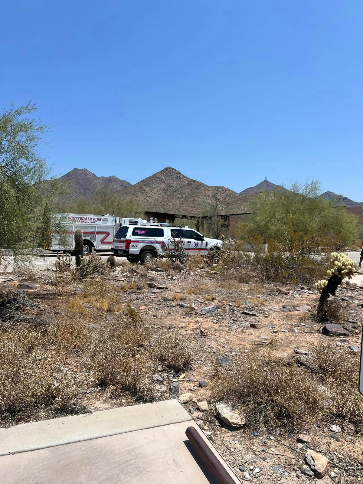 <i>Scottsdale Fire Department via CNN Newsource</i><br/>A group of 13 hikers were rescued from an Arizona trail amid scorching heat