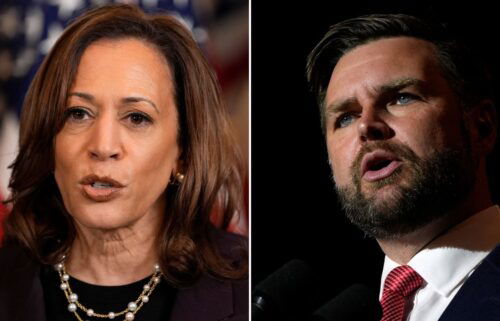 Vice President Kamala Harris and Sen. JD Vance are pictured in a split image. Kamala Harris’ campaign is looking to her own vice presidential selection process and the contenders’ public auditions.